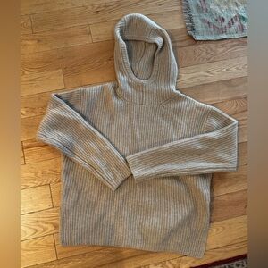 NakedCashmere Taupe Cowl Neck Sweater